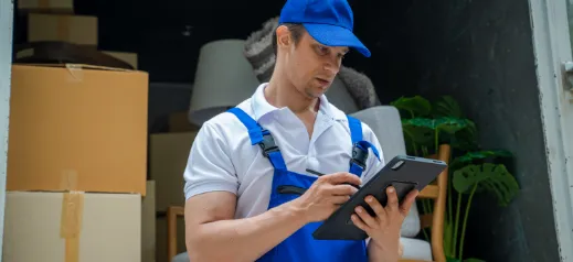 Mover writing down items