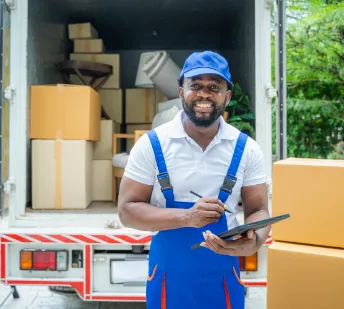 mover smiling