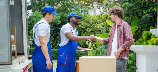 movers with customer