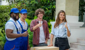 movers with customers