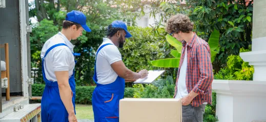 movers with customer